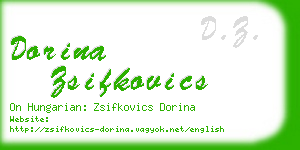 dorina zsifkovics business card